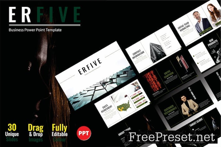 ERFIVE Digital Business Profile Templates PPT 002