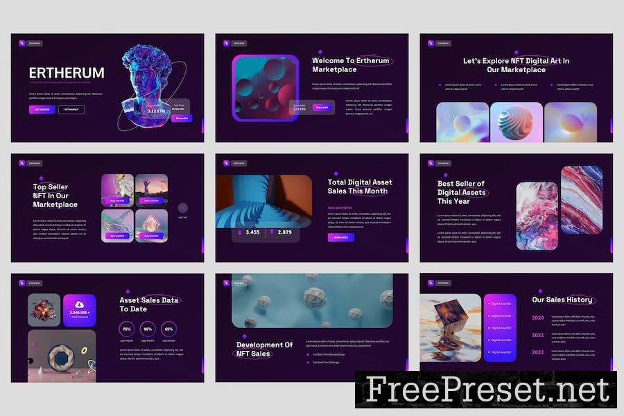 Ertherum - NFT Digital Keynote Template TWFTQ47