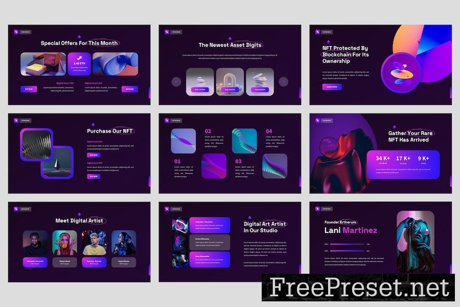Ertherum - NFT Digital Keynote Template TWFTQ47
