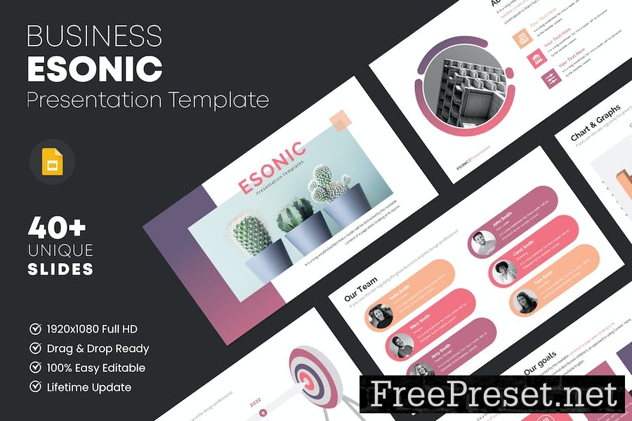 Esonic - Google Slides Template 2JD6NPB