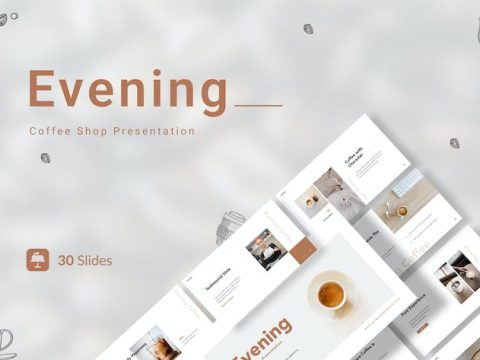 Evening - Coffee Shop Presentation Keynote 88HXHZL