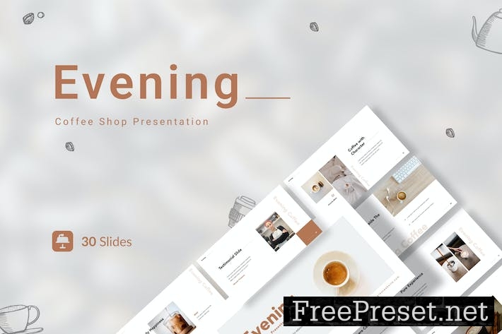 Evening - Coffee Shop Presentation Keynote 88HXHZL