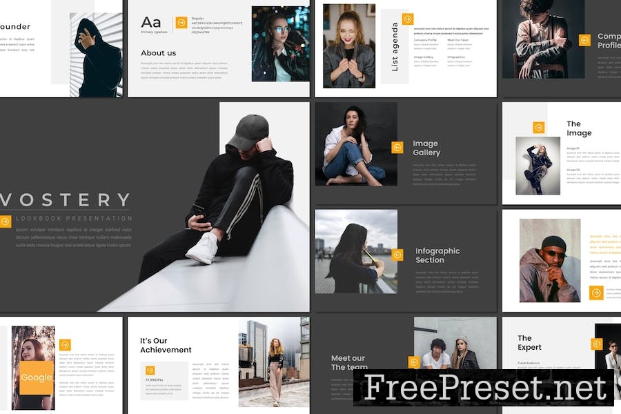 Evostery - Lookbook Google Slides Template CMQGAN9