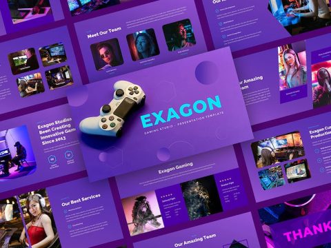 Exagon - Gaming Studio Google Slides