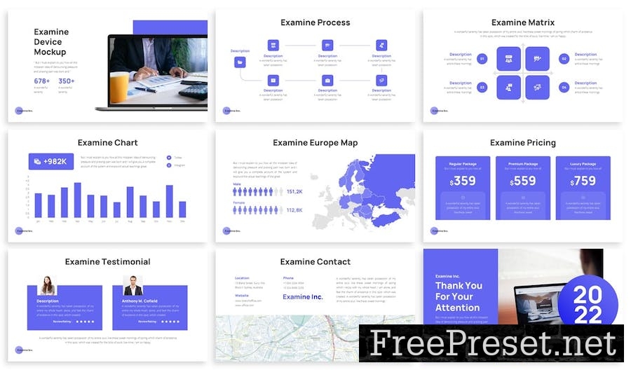 Examine - Multipurpose Keynote Template KG7FYDD
