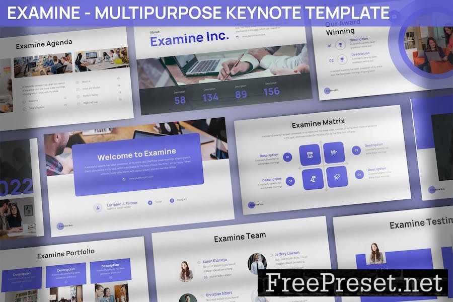 Examine - Multipurpose Keynote Template KG7FYDD