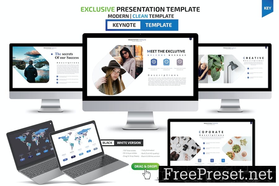 Exclusive Keynote Presentation Template YAWSLWV