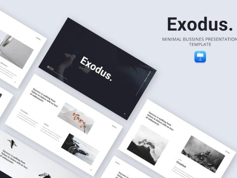 Exodus - Minimal Business Keynote Template TJD629H