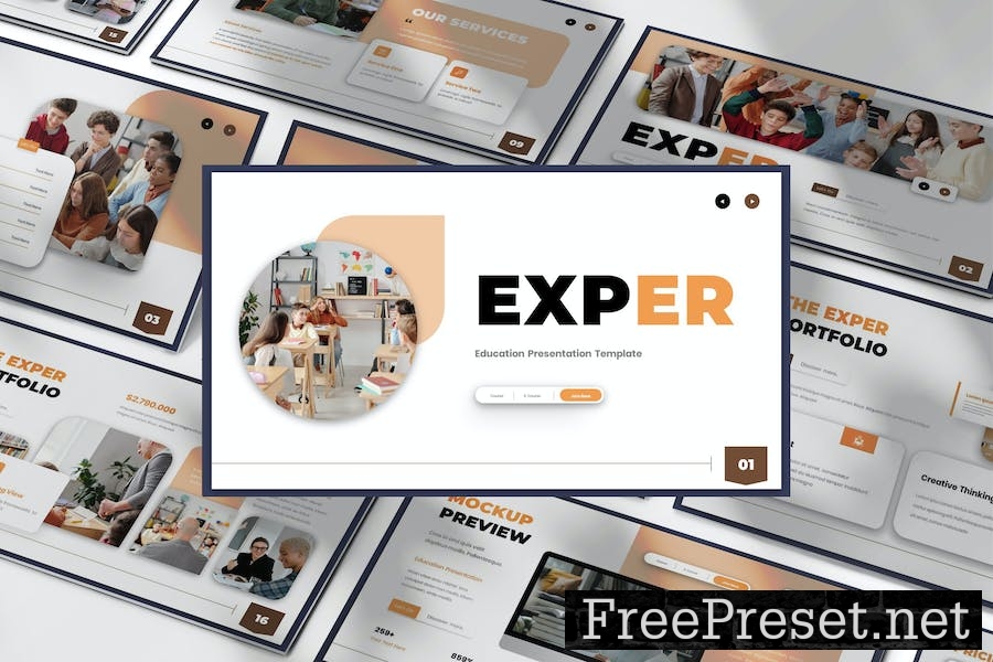 Exper Education Presentation Google Slide Template F7GY2GY