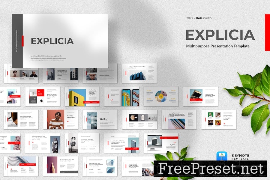 Explicia - Business Keynote Template TMBB76Z