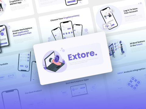 Extore - Mobile App & SAAS Keynote Template 7JY7HCY