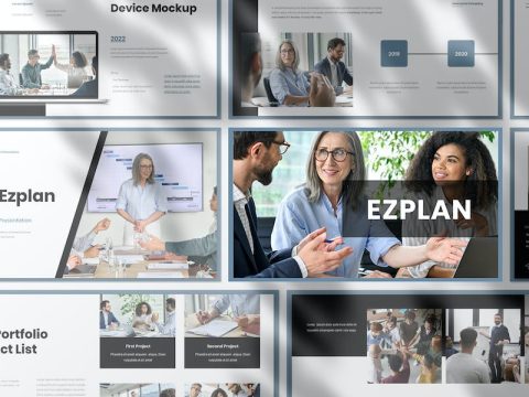 Ezplan Business Presentation Google Slide Template 6M8KL6P