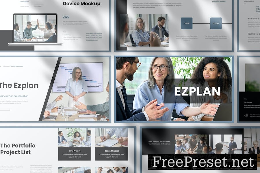 Ezplan Business Presentation Google Slide Template 6M8KL6P