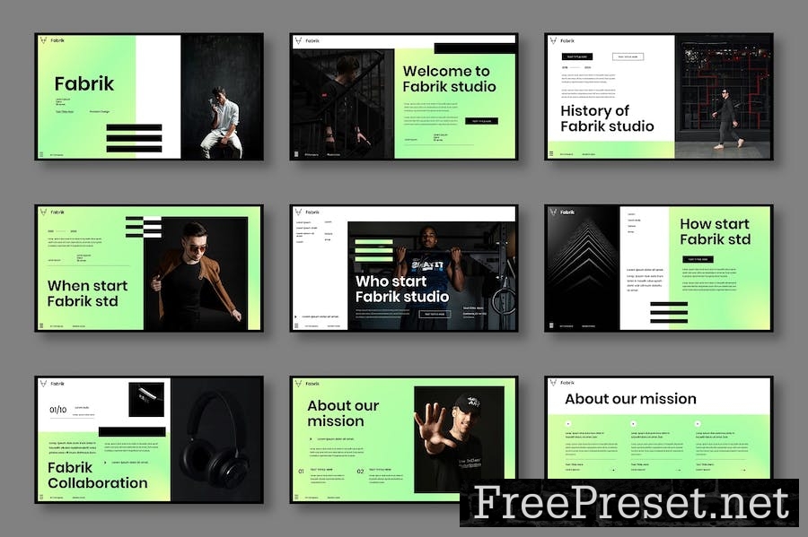 Fabrik – Business Keynote Template 3KGRFKH