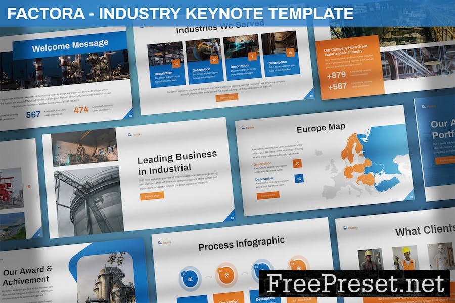 Factora - Industry Keynote Template CB32T8L