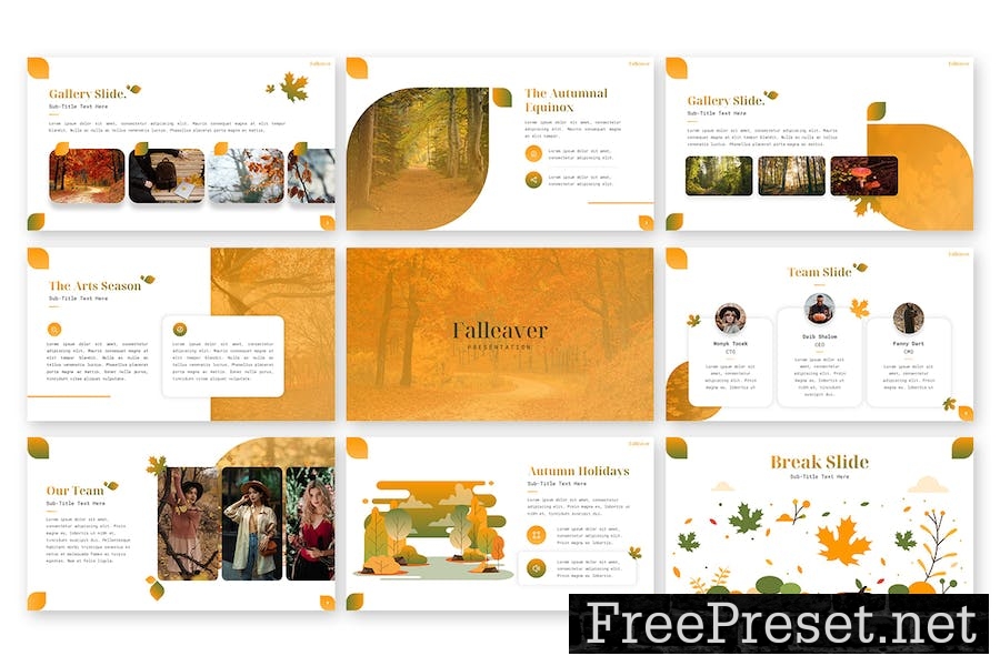 Falleaver - Keynote Template 5NE8RN4