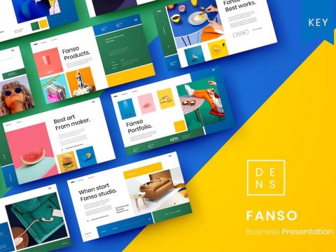 Fanso – Business Keynote Template B44RU3D