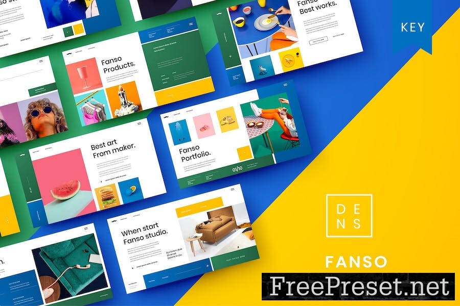 Fanso – Business Keynote Template B44RU3D