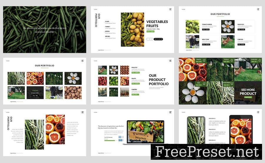 Farm-Agriculture Google Slide Template Z9TX98T