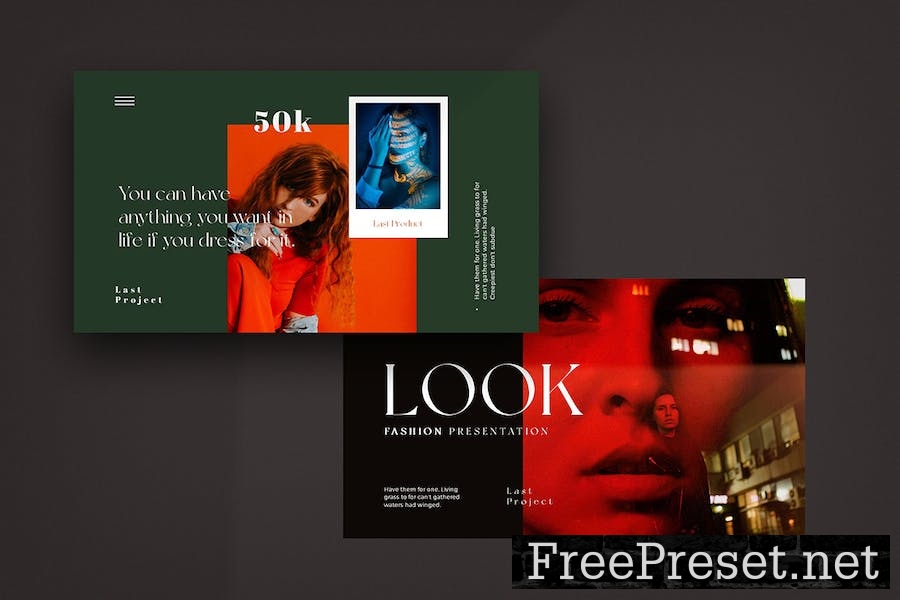 Fashion Look Book Presentation Template RHKAMZ8