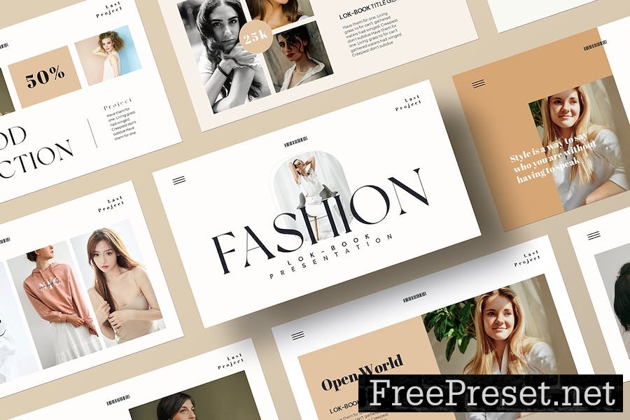 Fashion Look - Book Presentation Template SRN84AE