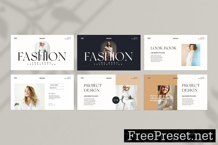 Fashion Look - Book Presentation Template SRN84AE