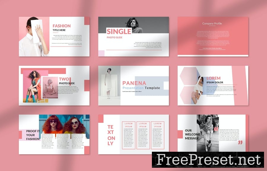 Fashion Minimal Keynote Presentation Template ZCYMY32