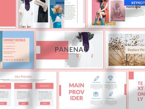 Fashion Minimal Keynote Presentation Template ZCYMY32