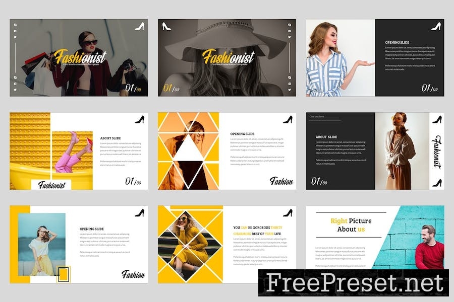 Fashionist - Fashion Keynote Template WANYEWS