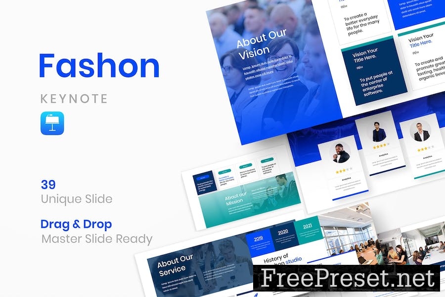 Fashon – Business Keynote Template 9BDYPXU