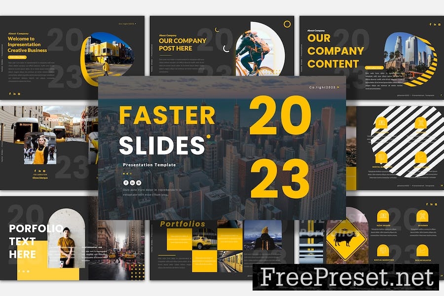 Faster Google Slides Presentation Template 5J4HR2M