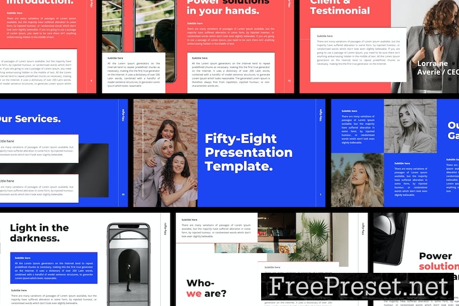 Fifty-Eight Google Slides Template AGTVP64