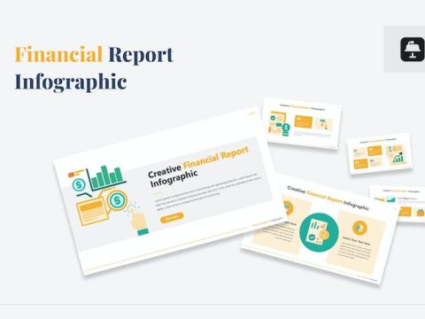 Financial Report Infographic Presentation Keynote TE4JBVA