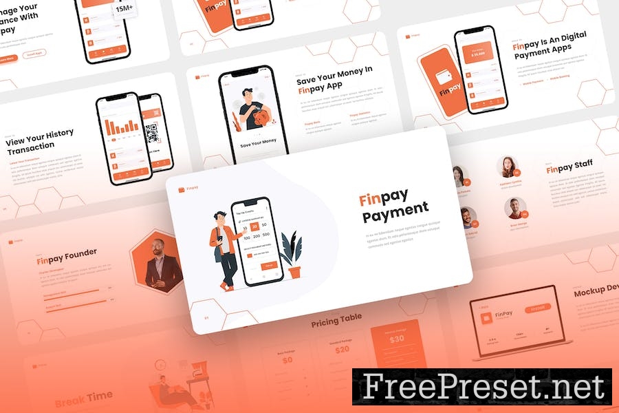 Finpay - Mobile App & SAAS Keynote Template QMG6GXX