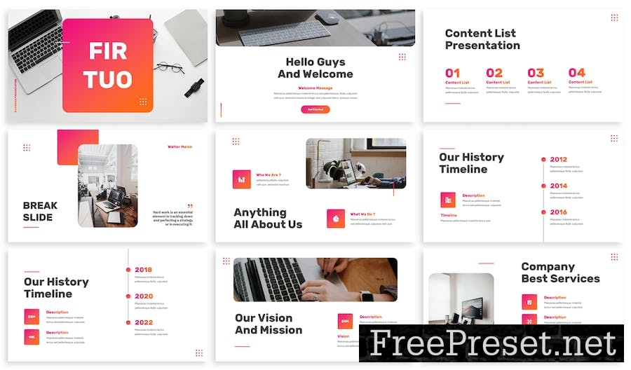 Firtuo - Business Powerpoint Template EKZWJ9P