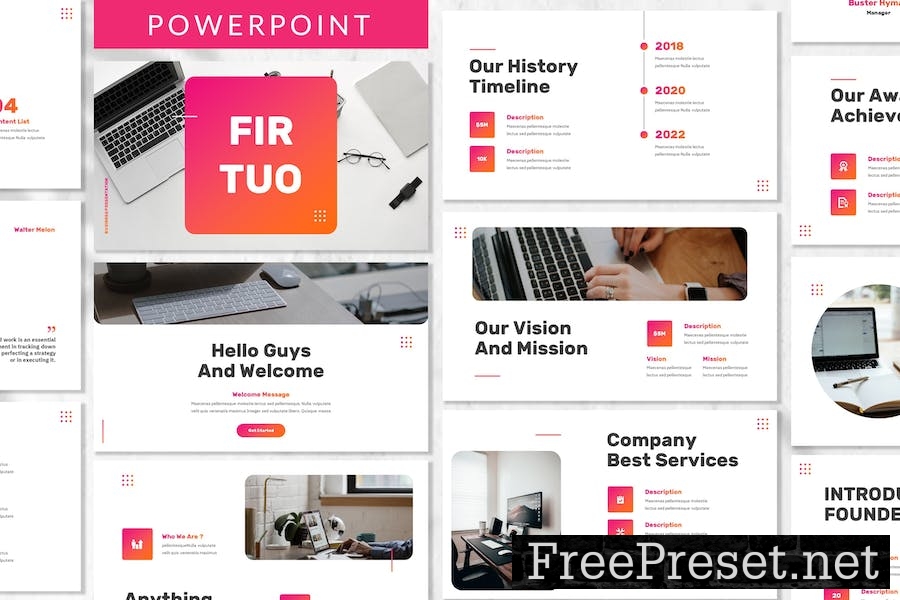 Firtuo - Business Powerpoint Template EKZWJ9P