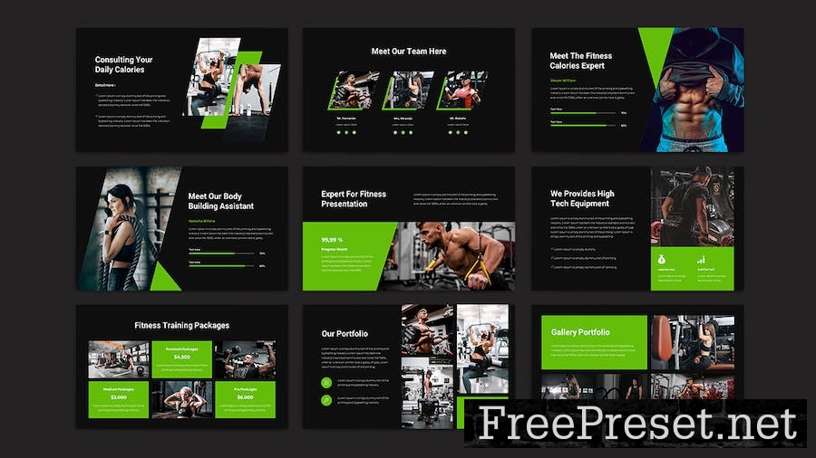 FITNESS - KEYNOTE Template 8K3SNKN