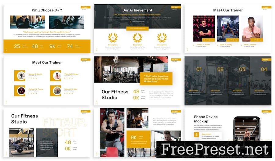 Fittaup - Sport Keynote Template FZ5B3D6