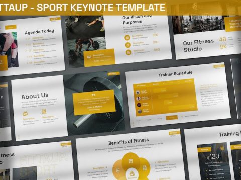 Fittaup - Sport Keynote Template FZ5B3D6