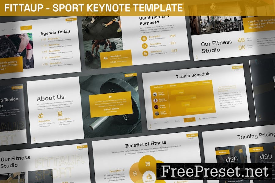 Fittaup - Sport Keynote Template FZ5B3D6