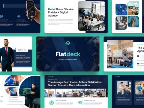 Flatdeck - Pitch Deck Keynote Template XABEKFC