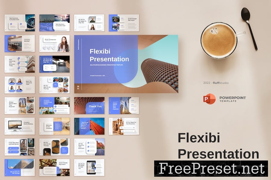 Flexibi - Multipurpose PowerPoint Template PDM3HFT