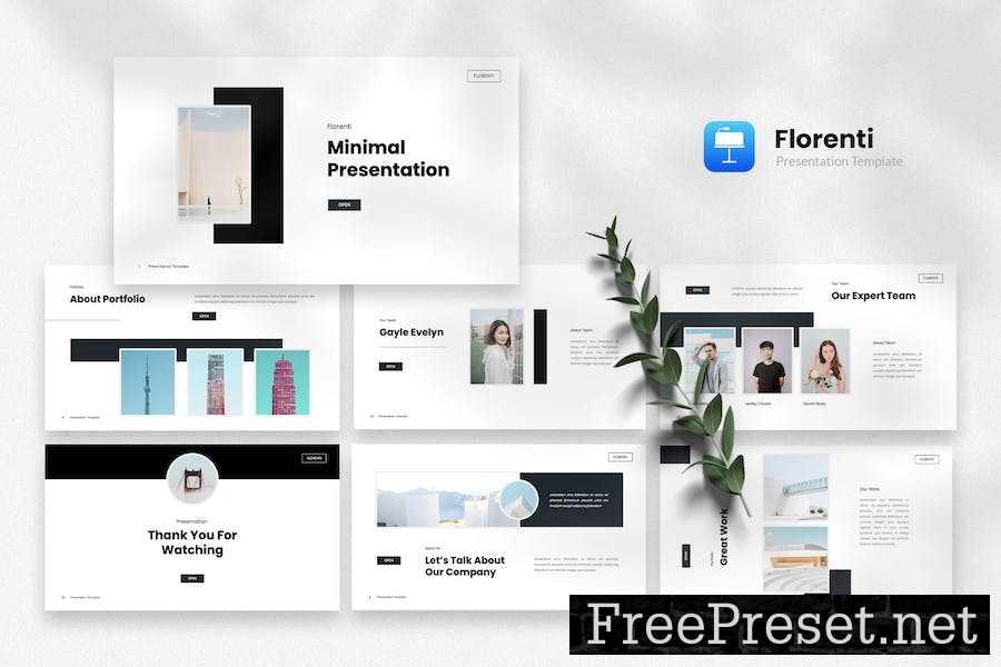 Florenti - Minimal Keynote Template A8GM9LS