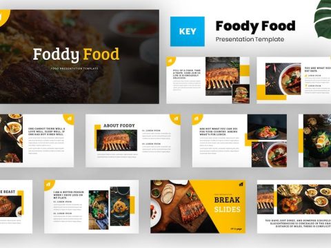 Foddy - Food & Culinary Keynote Template 4FYK4L2