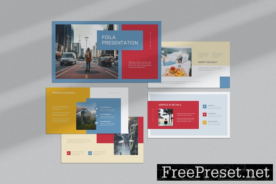 Foila : End Year Holiday Powerpoint Template S4UJGBA