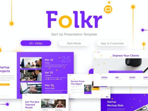 Folkr Creative Start Up Google Slides Template K5Z24PJ