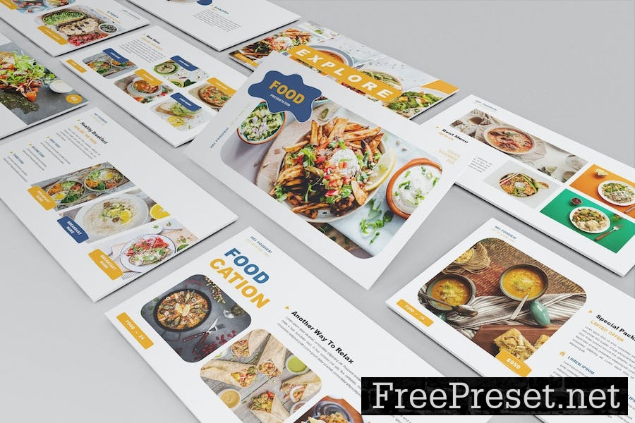 Food - Powerpoint Template GLE92EJ