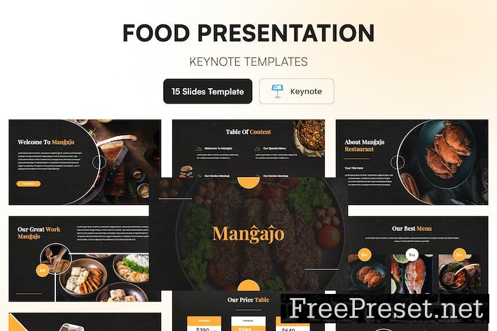 Food Presentation Template Keynote 82SYQ8C