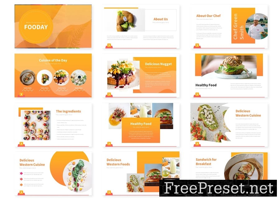 Fooday - Powerpoint Template U9H5L2X