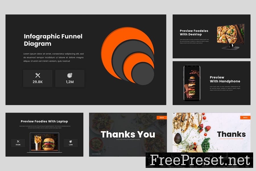 Foodies - Food & Restaurant Powerpoint Template ZG95Z5N